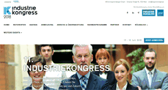 Desktop Screenshot of industriekongress.com
