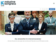 Tablet Screenshot of industriekongress.com